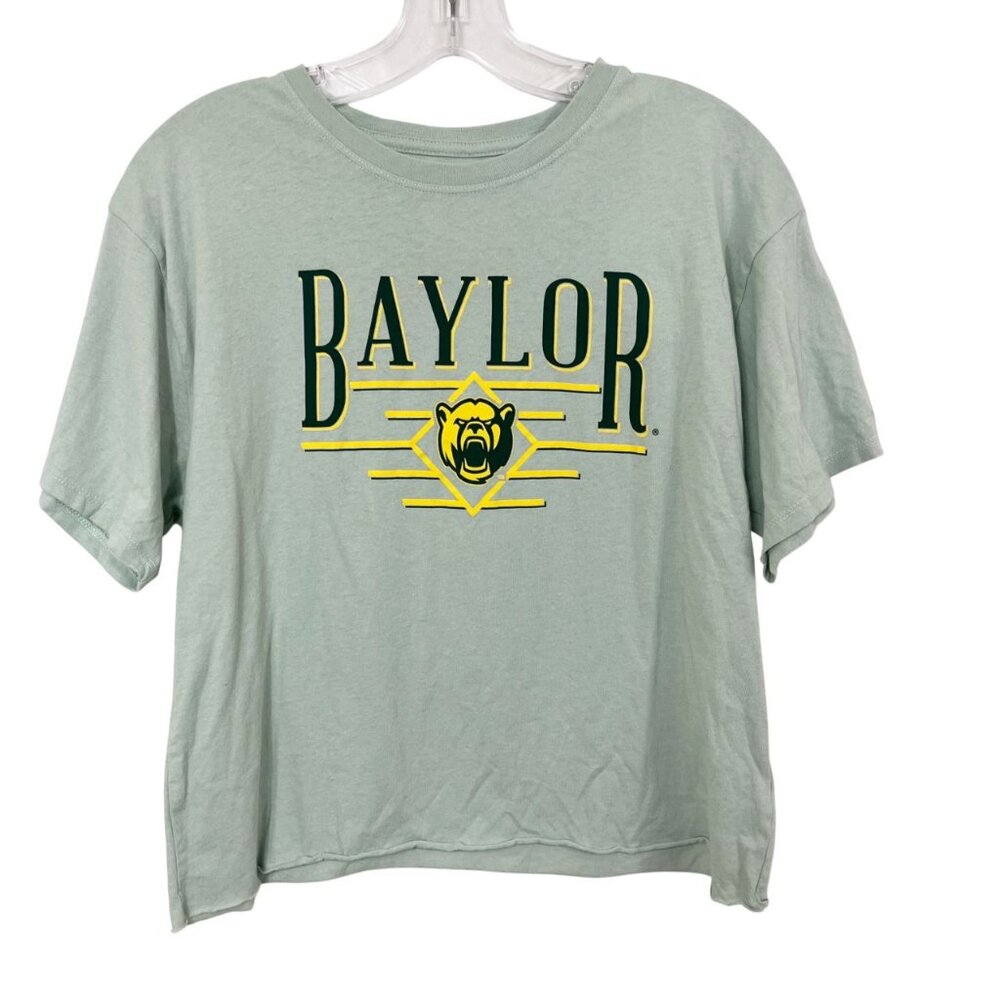 NEW League Baylor University Green Logo Short Sleeve Tee - Women's Size Large